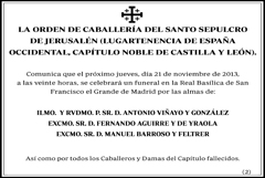 Orden Caballeria Santo Sepulcro